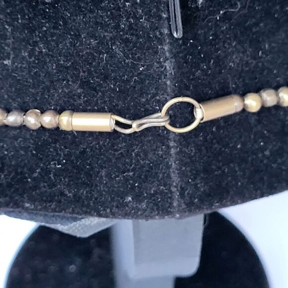 Vintage 70s Brass & Bone Multi Strand Necklace - Picture 3 of 4